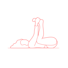 Humans Yoga Poses Happy Baby Pose Svg Line Art, Free Vectors File